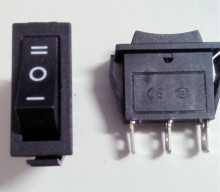 Single Press-Button Rocker Power Switch with CE for Heater for Fan
