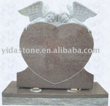 Red granite monument