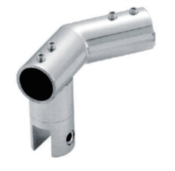 135 Degree Round Tube with Clip Connector