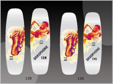 saxophone kiteboards ,skiboards,snowboards