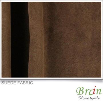 chinese design suede curtain fireproof fabirc in guangzhou