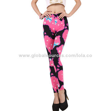 Women Leggings Garment Stocklots, Various Patterns are Available, Sublimation Printin