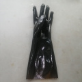 Black PVC Dipeede Нефтяной Газостойкий Перчатка 18 Дюймов