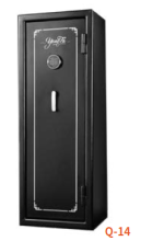 Fireproof gun safe reconfigurable electronic mechanical locks