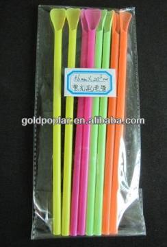 cocktail drinking straw, pp hard plastic straw,party decorative straw,fluorescence plastic drinking straw