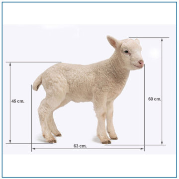 Lovely  Life Size Fiberglass Sheep Statue