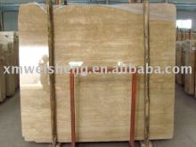 beige travertine slab