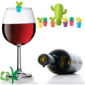 Set di marker di charms tappo per bottiglie di vino cactus