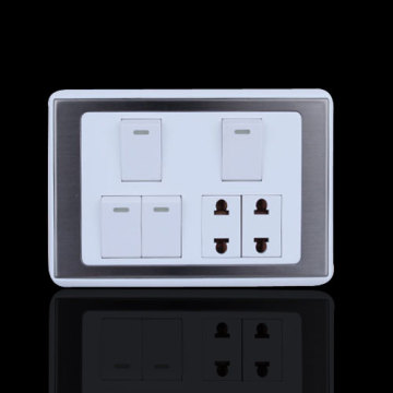 4 gang rocker switch + 2 socket