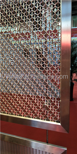 copper metal  interior screen mesh for indoor decoration