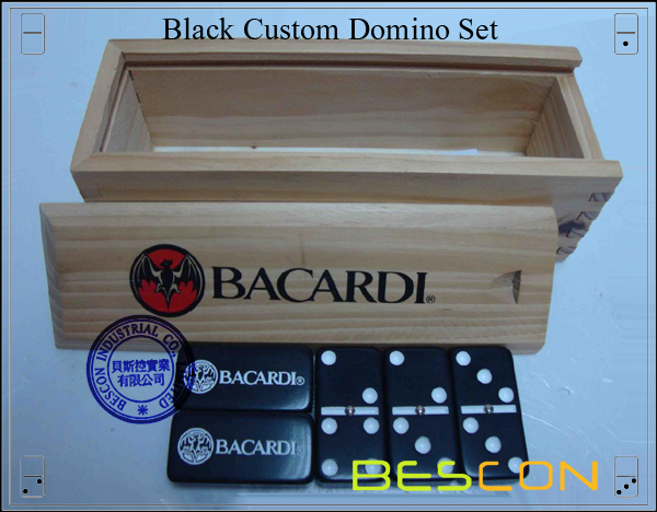 Black Custom Domino Set-2