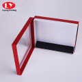 Boîte-cadeau de fenêtre en carton rouge