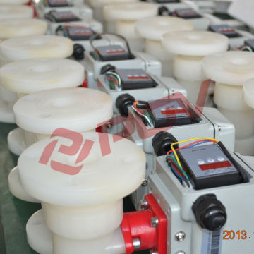 acid double union PVDF Eelectric ball valve ac220v manufacturer