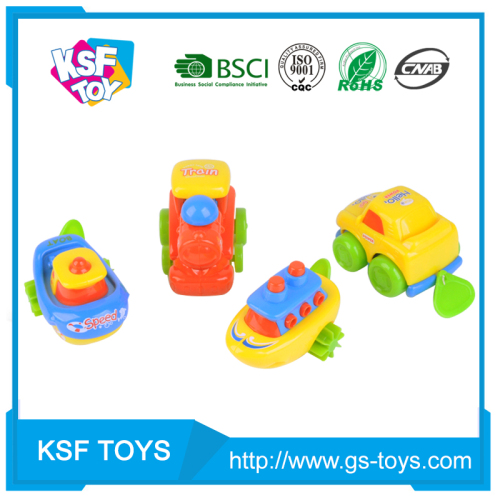 new arrived pull line transportation vehicles plastic mini car toys for wholesale