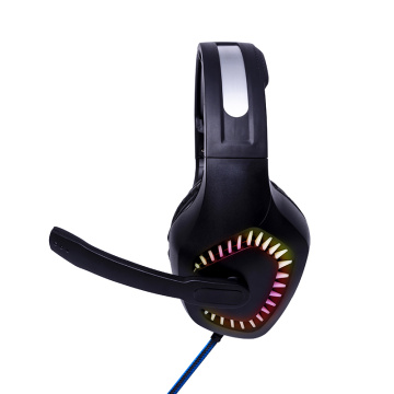 Auriculares para juegos con cable con jugador de conmutador PS5 PC Micrófono LED
