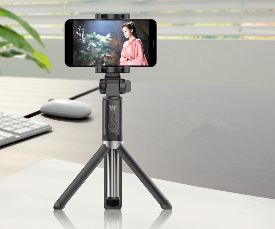 Smartphone Mobile Phone Selfie Stick tripod with remote control photo taking