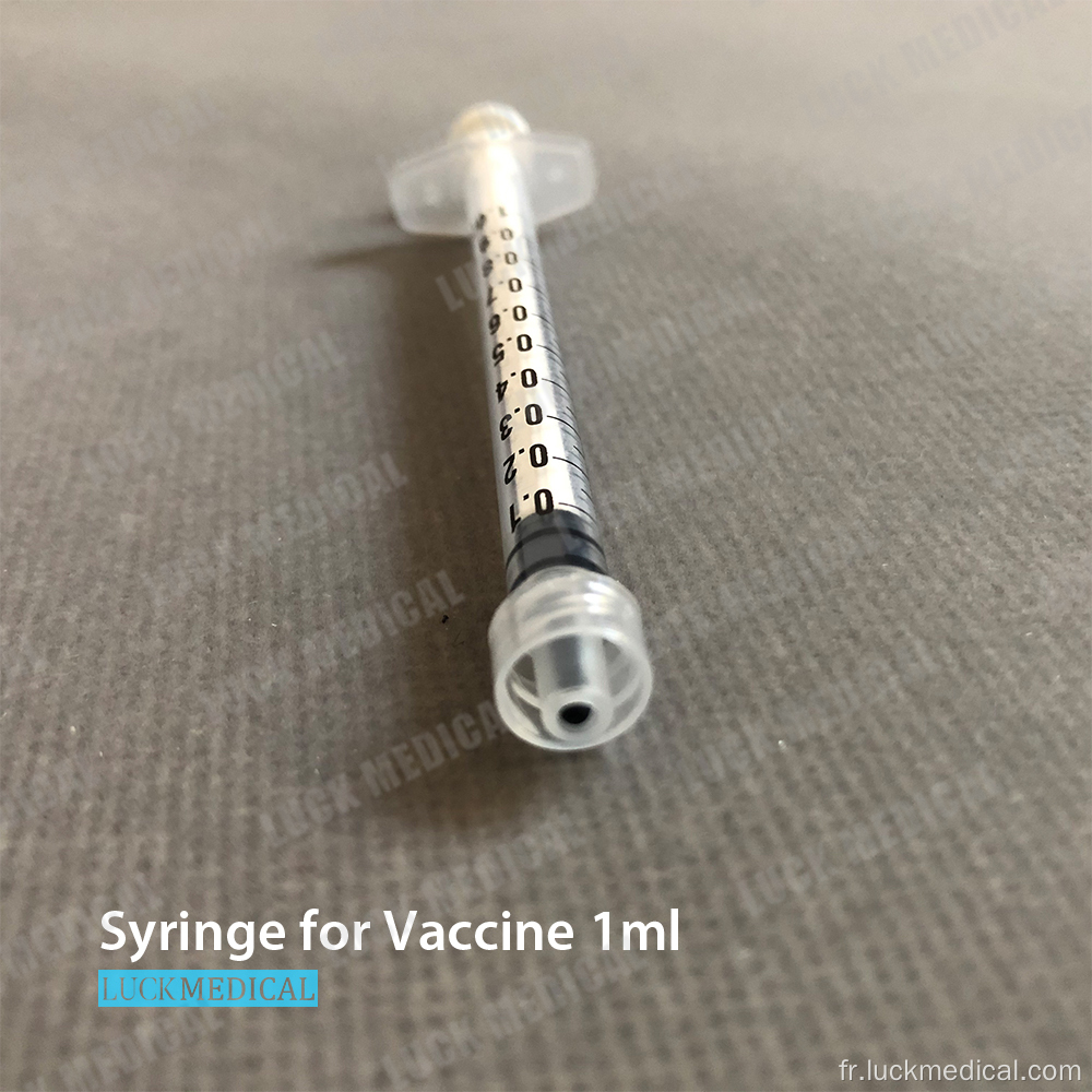 Seringue en plastique pour vaccin 1 ml
