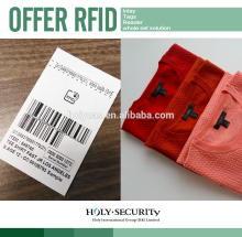 RFID UHF LONG RANGE PASSIVE WOVEN LABEL FOR GARMENTS AND HANDBAGS