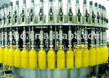 Juice rinsing filling capping machine