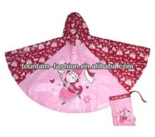 Lovely PVC kids Raincoat kids poncho