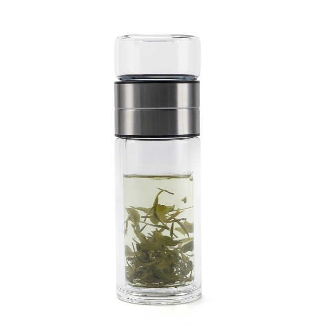 Wholesale Hot-Selling Borosilicate Glass Water Bottle with Lid Good Quality High Capacity Unbreakable Transparent