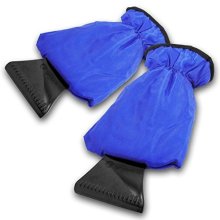 Waterproof Mitt Lined with Thick Fleece for Ice and Snow Scarping from Car Windshield: Ice Scraper Mitt