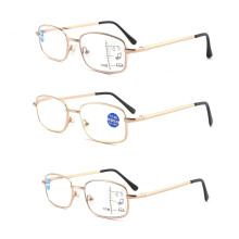 J1816 Metal Full Frame Bifocal Glasses: Anti-Blue Light Presbyopia Reading Glasses for Men & Women