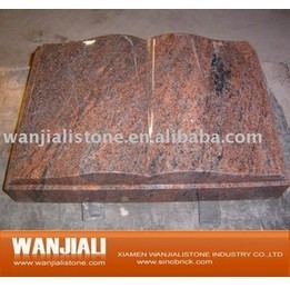European Granite Book Tombstone