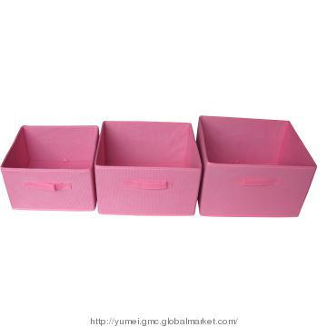 Folded storage boxes