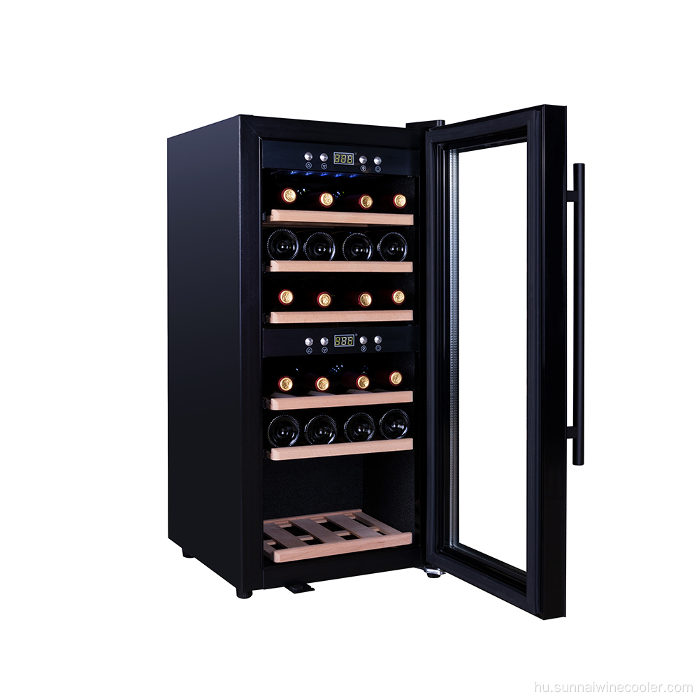 CB/CE/ROHS 24 palack hűvösebb boros pince hűtőszekrény