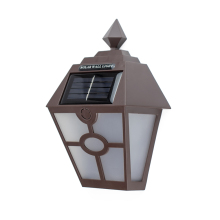 Waterproof LED Corridor Lamp: Solar-Powered, Good Black Brown Color ABS 2LED Light Illumination