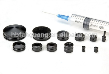 Medical rubber plug for syringe