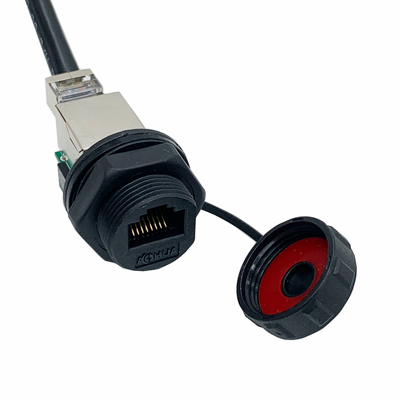 Custom RJ45 Cat 5e IP67 Waterproof Connector Cable