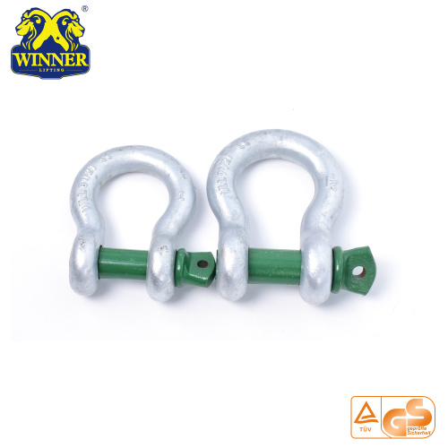 2T Round US Type Galvanized Shackles