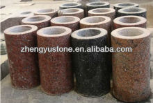 funeral red granite vase
