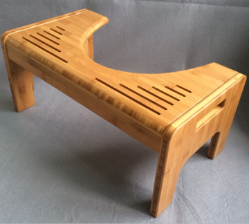 2016 chinese nice quality Bamboo toilet stools and ottomans