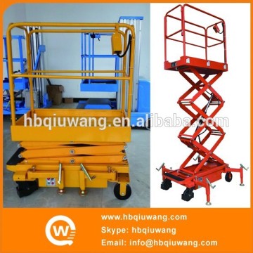 Small indoor scissor lift platform