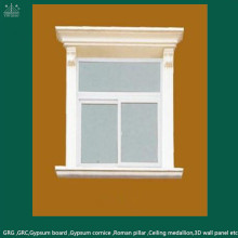 Artistic Building Material Outside Decoration GRC Arched Window Frame