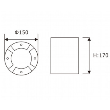 LEDER RGB Diameter Round 9W LED Inground Light