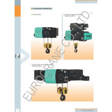 Palan électrique à câble dans la grue