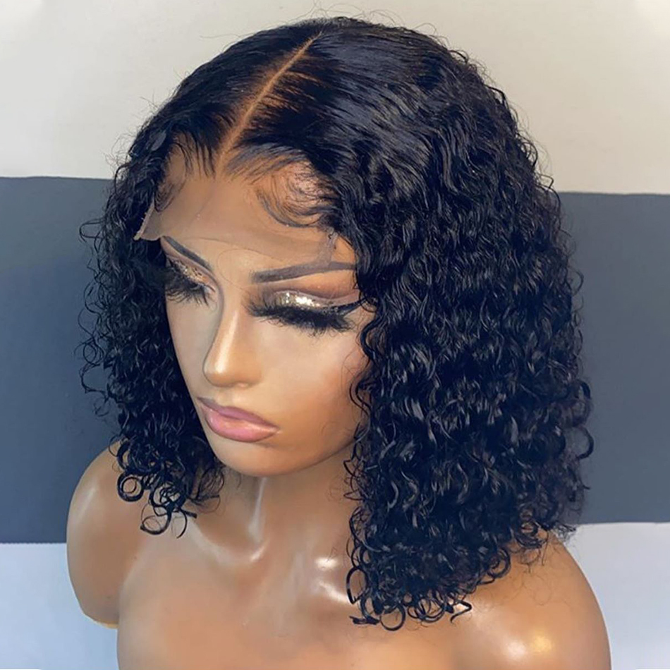 13*4 Lace Bob Cut Wigs Brazilian Human Hair Lace Front Wig For Black Women