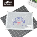 Popular simple color embroidery partysu pu pencil case