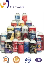 Coolant and 134a Refrigerant Gas Empty Cans