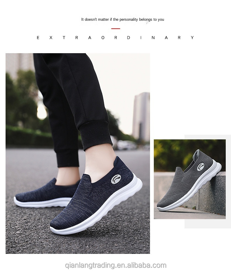 39-45 yard Casual shoes for men soft sole breathable one-step tide Sport Fitness Walking shoes for men Fitness running shoes