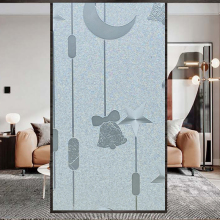 Decorative static cling window reverse sticker