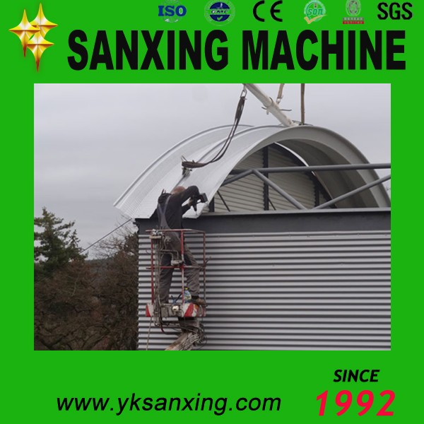 sanxing no-girder k q span SABM arch roof forming machine