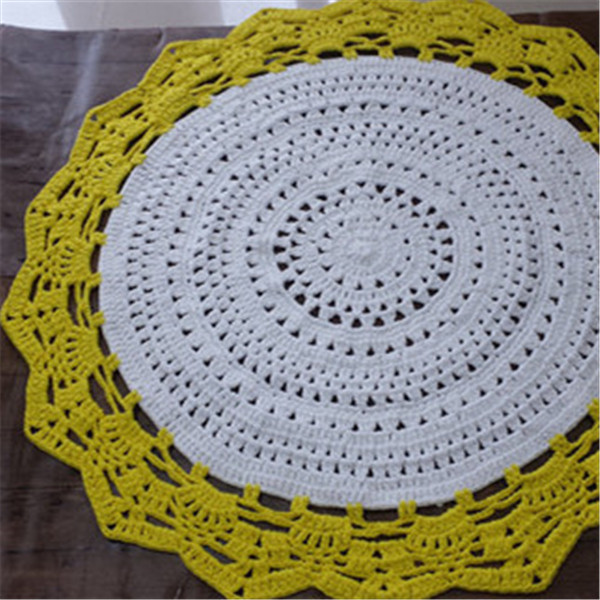 Super Beautiful Kintting Flower Crocheted Table Cloth