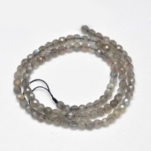 Pandahall 4mm Faceted Round Natural Labradorite Beads: Unique Gemstone Jewelry Supplies