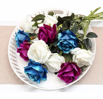 High Quality 1 head Real Touch Artificial Rose Flowers