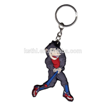 2015 Fashionalble Picturesque Custom Soft PVC Keychains for Baseball Game's Gifts